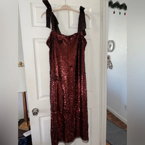 Tuckernuck Radiant Bronze Sequin Roxy Dress - Picture 5 of 9